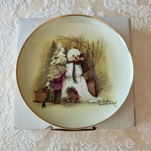 ⛄️ “ We’ll Take Care of You” Snowman Plate
